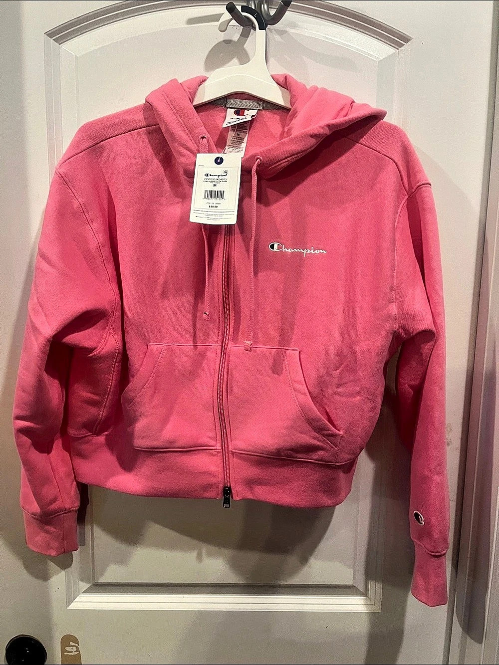 Champion Eco Fleece Zip Hoodie Zip Hoodie in Pink Size Medium NWT
